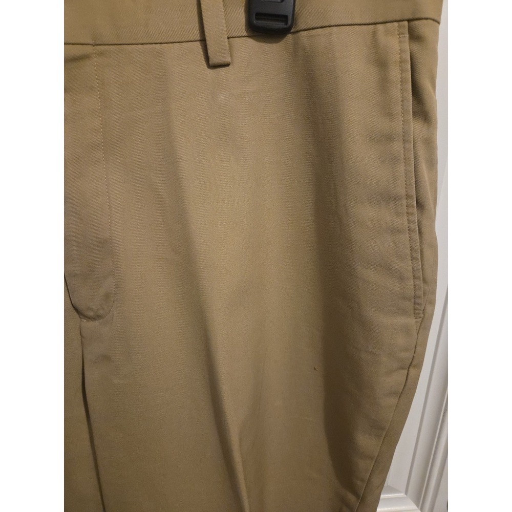 Alan Flusser Pants Men 38 x 30 Tan Flat Front Khaki Trousers Casual Professional - Picture 3 of 5